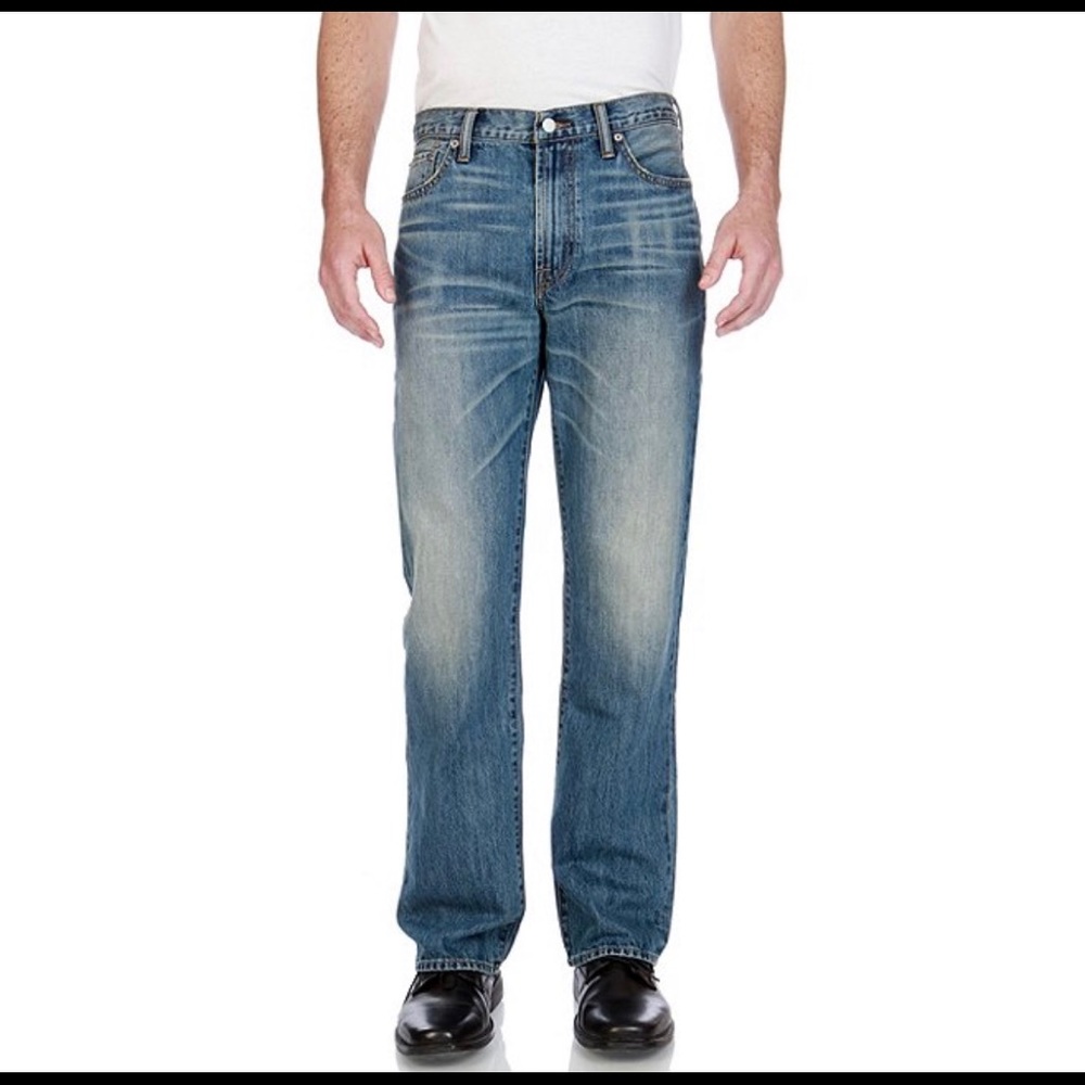 Lucky Brand 181 Relaxed Straight Jeans 38x32 EUC